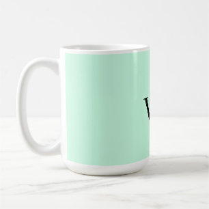 Einfache einfarbige Hinzufügen von Namens-Text-Mon Kaffeetasse