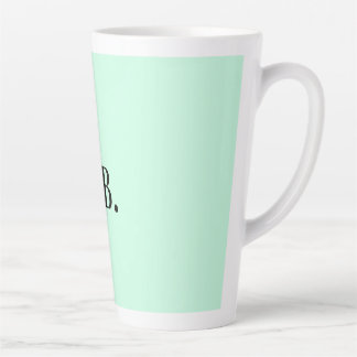 Einfache einfarbige Hinzufügen von Namens-Text-Mon Milchtasse