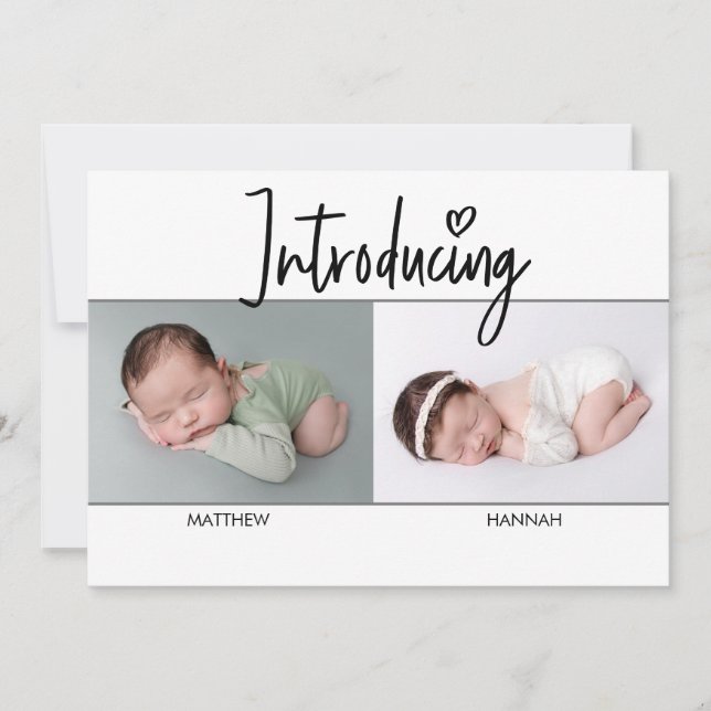 Einfache Einführung Script Twins Junge und Mädchen (Vorderseite)