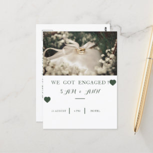 Einfache Einladung 2023 Postkarte