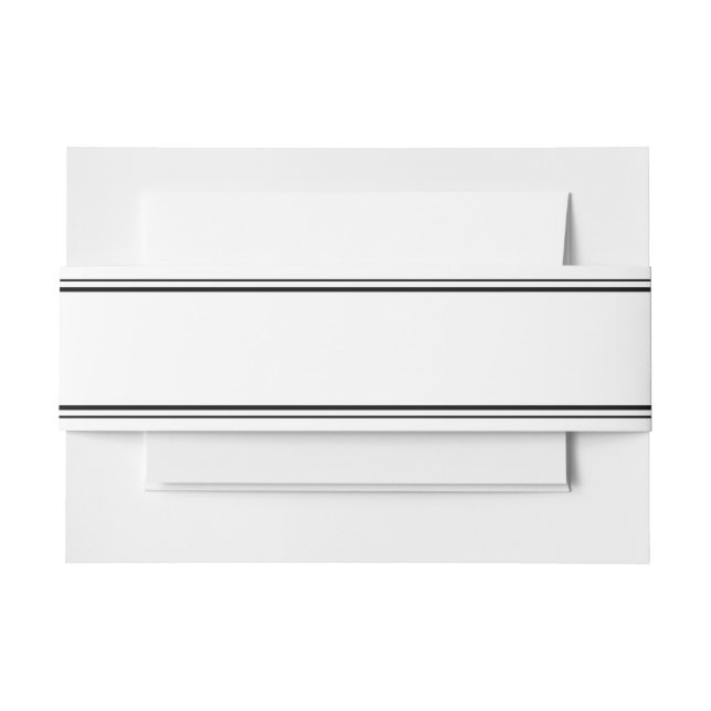 Einfache Einladung Bauchband Einladungsbanderole (Vorderseite Beispiel)