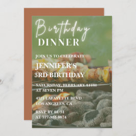 Einfache Einladung zum 3. Geburtstag Grillen Backy