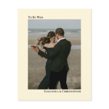 Einfache Einladung zum Hochzeitsfest im Elfenbein-