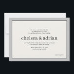 Einfache Einladung zur Hochzeit an der Grenze<br><div class="desc">Mit diesem einfachen,  textbasierten Hochzeitsdesign,  das auf neutralem Ecru eine dezente Grenze von Schwarz und Grau aufweist,  macht man eine Erklärung von dezenter Eleganz. Verwenden Sie die Anpassungsoption,  um alle Farben zu ändern,  um Ihr Hochzeitsmotiv Anzug,  können Sie sogar ein Backer-Bild Ihrer Wahl,  um es wirklich jazz.</div>