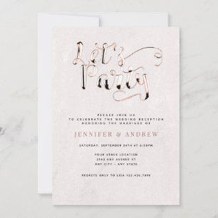 Einfache Einladungen für Hochzeiten