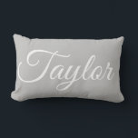 Einfache Eleganalize Name Monogram Lendenkissen<br><div class="desc">Einfache Eleganalize Name Monogram Lumbar Pillow</div>