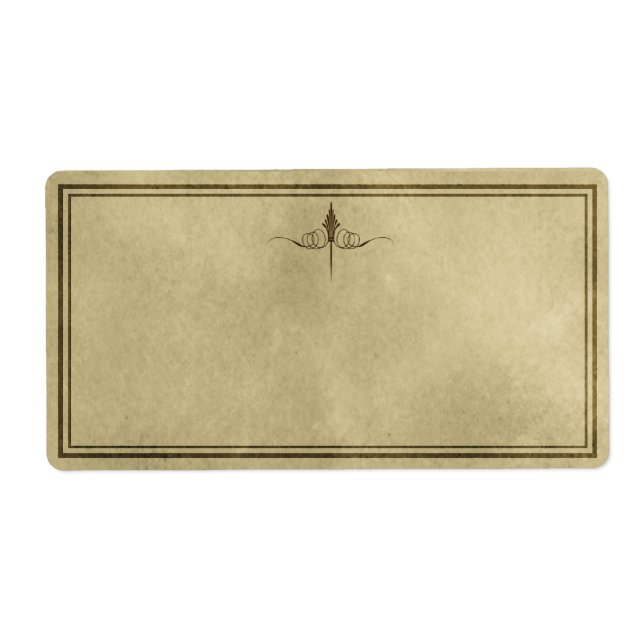 Einfache Elegance Apothekarisches Etikett (Vorne)