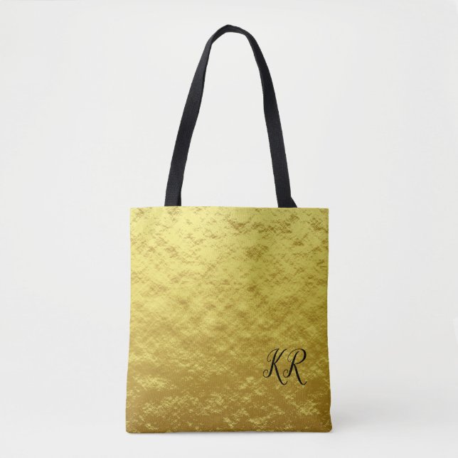 Einfache Elegance Gold Bag Black Classy Monogram (Vorderseite)