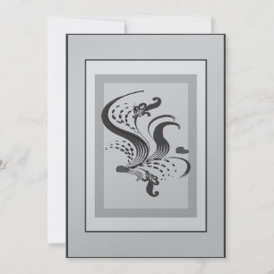 Einfache Elegance Hochzeit Einladung