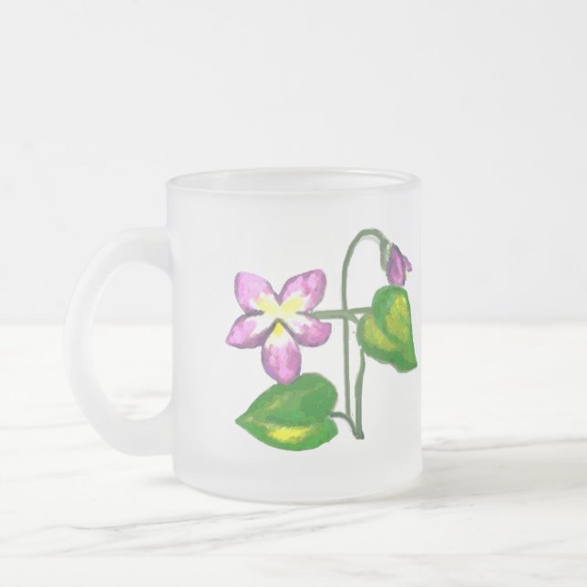 Einfache Elegance Humble Violet Mattglastasse (Links)