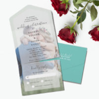 Einfache Elegance Volles Foto Aquamarine Hochzeit