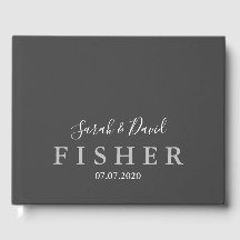 Einfache Elegance Wedding Gästebuch