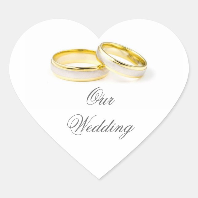 Einfache Elegance Wedding Sticker (Vorderseite)