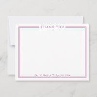 Einfache Elegance Wine Red Danke Note Card
