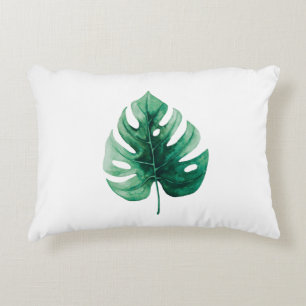 Einfache Elegane Tropical Monstera Leaf Dekokissen