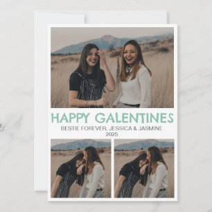 Einfache Elegant Bestfriend Galentine Feiertagskarte