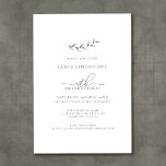 Einfache Elegant Botanisch 40. Geburtstag Einladung<br><div class="desc">Eine handlich gezeichnet botanische Schrift verbindet sich mit luftiger Kalligraphie und traditioneller Typografie zu einem Fusionsdesign,  das ein Mann oder eine Frau bequem benutzen würde. Dunkelgrauer Text auf Weiß ist die perfekte Wahl für jede Jahreszeit.</div>