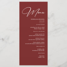 Einfache Elegant Burgundy Wedding