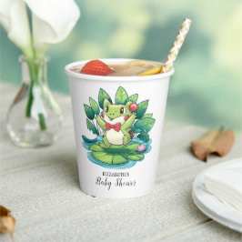 Einfache Elegant Frog Baby Dusche Pappbecher