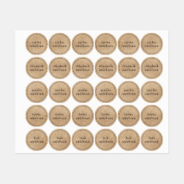 Einfache Elegant Gender Neutral Fügen Sie Ihren Na Etiketten