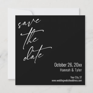 Einfache Elegant Handwriting Script Typografie Bla Save The Date