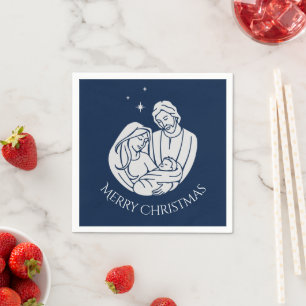 Einfache Elegant Krippe Baby Jesus Frohe Weihnacht Serviette