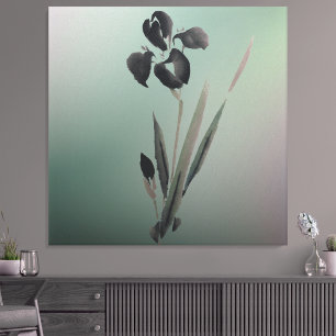Einfache Elegant Moderne Ukiyo-e japanische Iris Leinwanddruck