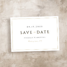 Einfache Elegant Moderner Luxus Save the Date