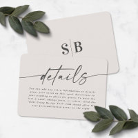 Einfache Elegant-Off-White-Elfenbein-Hochzeitsdeta