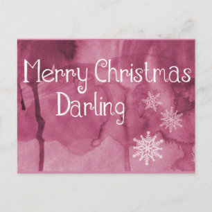 Einfache Elegant Retro Snowflake Frohe Weihnachten