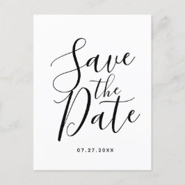Einfache Elegant Save the Date Hochzeit Postkarte