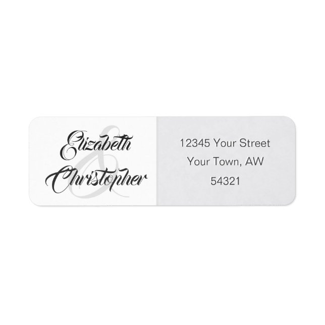 Einfache Elegant Soft Grey Ampersand Amplitude (Vorne)