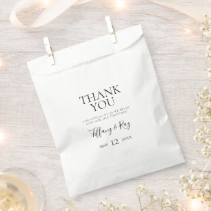 Einfache Elegant Vielen Dank für die Bevorratung Geschenktütchen