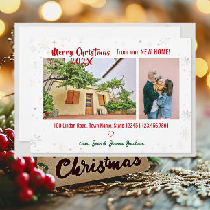 Einfache Elegant Wir haben uns für Weihnachten Fot Ankündigung