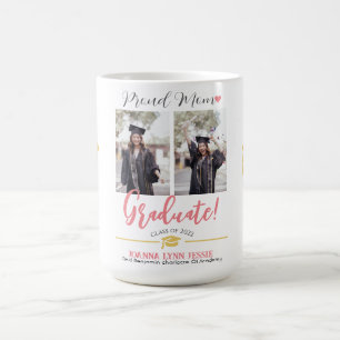 Einfache Elegante Abschluss Gold Cap Danke Script Kaffeetasse