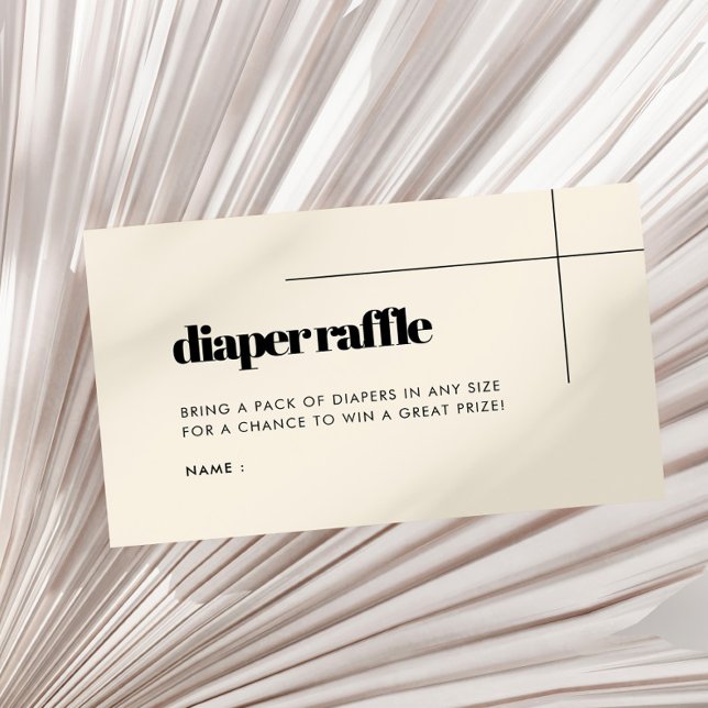 Einfache, elegante Babydusche mit Tombola Begleitkarte (Von Creator hochgeladen)