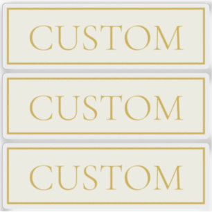 Einfache, elegante, benutzerdefinierbare Textform  Aufkleber