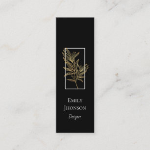 Einfache elegante Black BorderMini Business Card Mini Visitenkarte