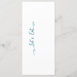 Einfache elegante Black Modern Wedding Menu Flat Menükarte