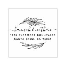 Einfache elegante Blätter | Hochzeitsfeier Rücksen