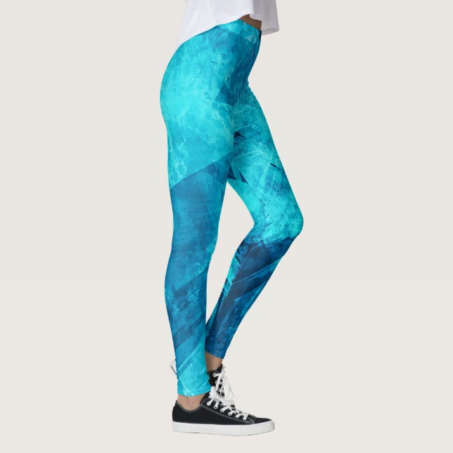 Einfache elegante blaue Leggings des Grunge-| (Rechts)