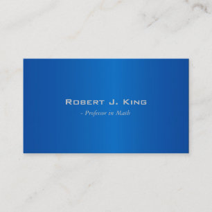 Einfache, elegante blaue Visitenkarten Visitenkarte