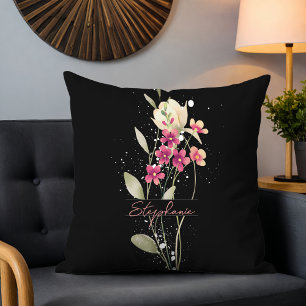 Einfache elegante Blume Kissen