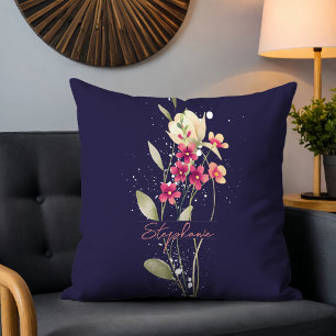 Einfache elegante Blume Kissen