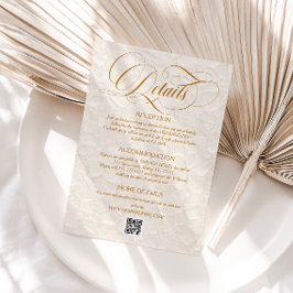 Einfache Elegante Blumenzwiebeln Details zur Hochz Begleitkarte