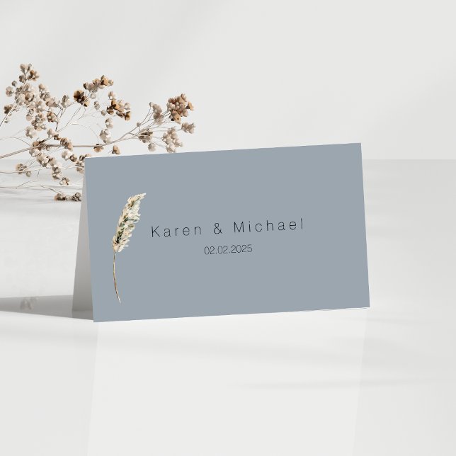 Einfache Elegante Boho Dusk Tischnummer Card Platzkarte (Von Creator hochgeladen)