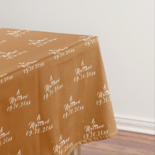 Einfache Elegante Braut und Bräutigam Namen Hochze Tischdecke