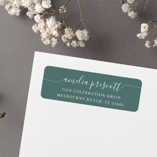 Einfache elegante Calligrafy Script-Rücksendeadres