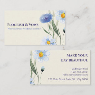 Einfache Elegante Charme Flora Florenz Visitenkarte