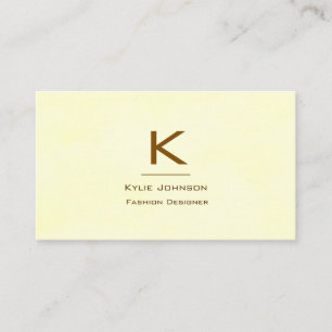 Einfache Elegante Cloud Monogram Personalisiert Visitenkarte